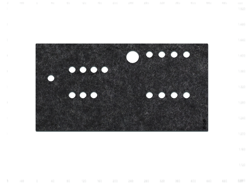 FeltLab Dust Cover für ASM Hydra Synth Desk