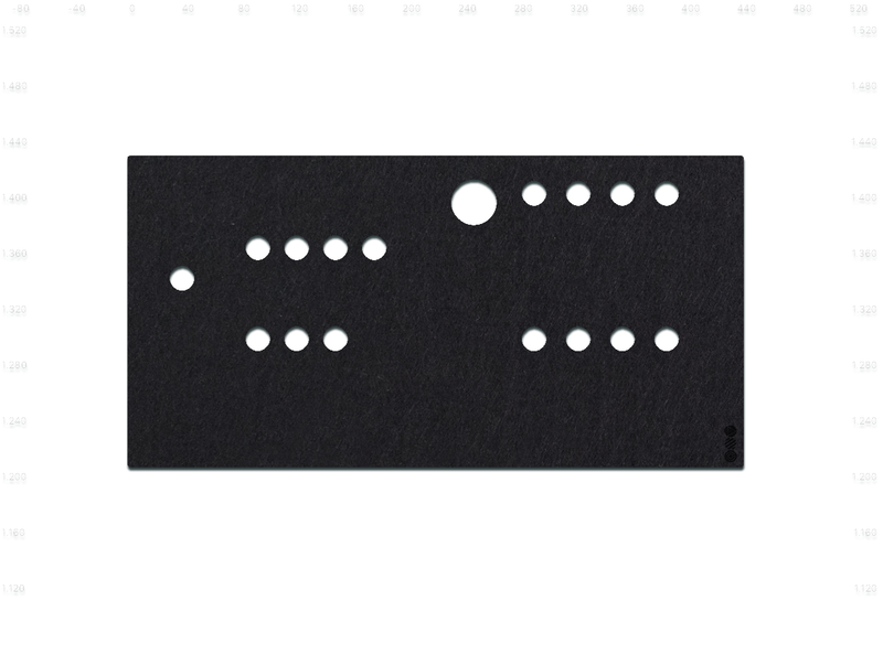 FeltLab Dust Cover für ASM Hydra Synth Desk