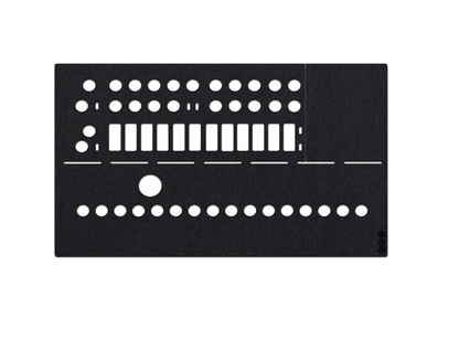 FeltLab Dust Cover für Arturia MiniBrute 2 S Fader