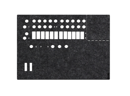 FeltLab Dust Cover für Arturia MiniBrute MKII Fader