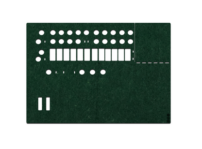 FeltLab Dust Cover für Arturia MiniBrute MKII Fader